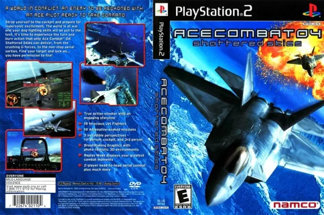 Ace Combat 04 - Shattered Skies PS2 cover