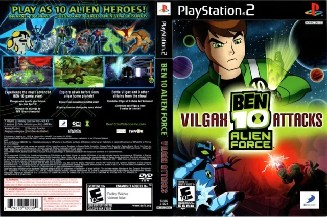 Ben 10 - Alien Force - Vilgax Attacks PS2 cover
