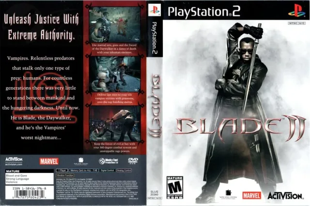 Blade II PS2 cover