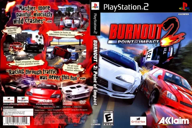 Burnout 2 - Point of Impact PS2 cover