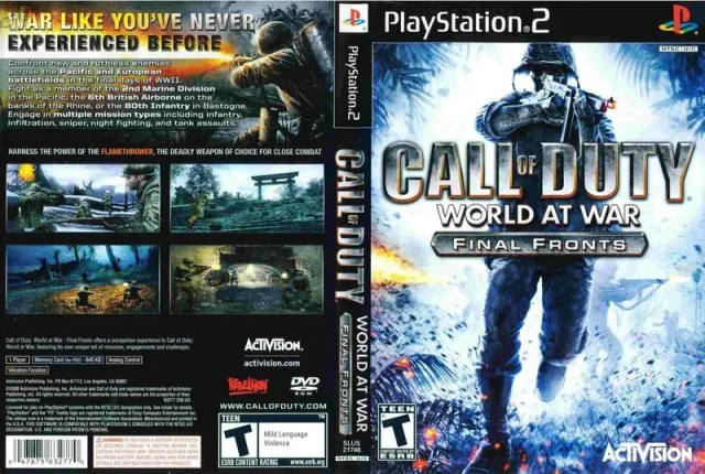 Call of Duty - World at War - Final Fronts PS2 cover