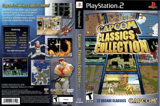 Capcom Classics Collection Vol. 1 PS2 cover