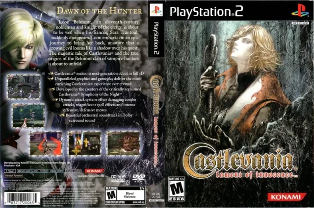 Castlevania - Lament of Innocence PS2 cover