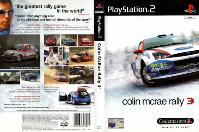 Colin McRae Rally 3 PS2 cover