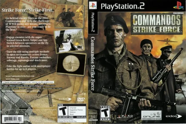 Commandos - Strike Force PS2 cover