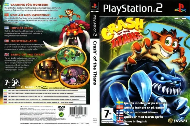 Crash of the Titans PS2 cover