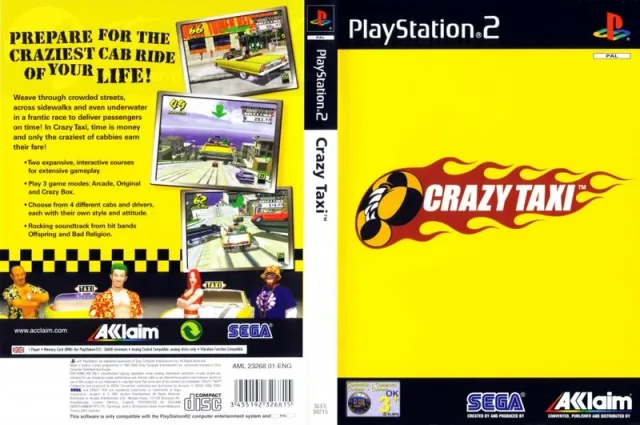 Crazy Taxi PS2 cover