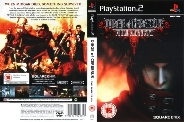 Dirge of Cerberus - Final Fantasy VII PS2 cover