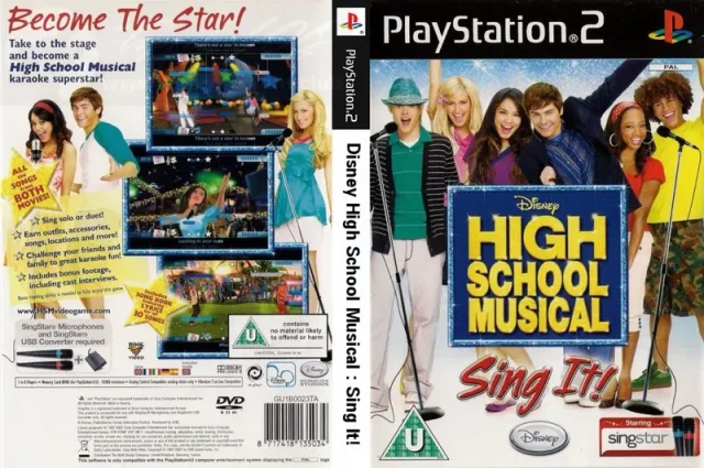 Disney High School Musical - Sing It! PS2 cover