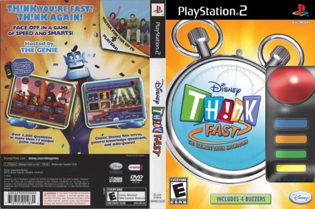 Disney Think Fast PS2 cover