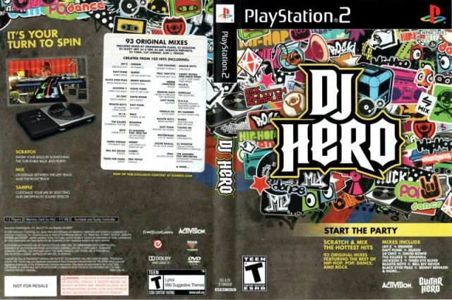 DJ Hero PS2 cover
