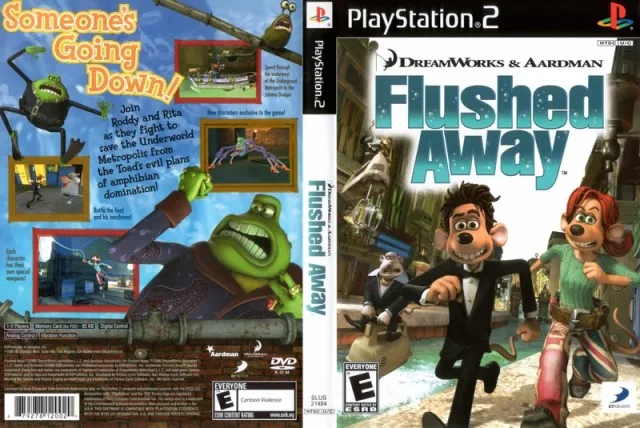 DreamWorks & Aardman Flushed Away PS2 cover