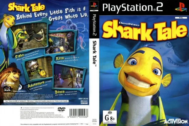 DreamWorks Shark Tale PS2 cover