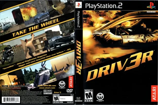 Driv3r PS2 cover