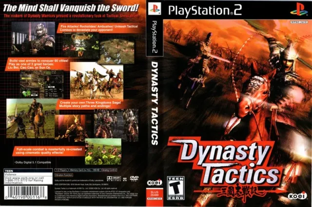 Dynasty Tactics PS2 cover