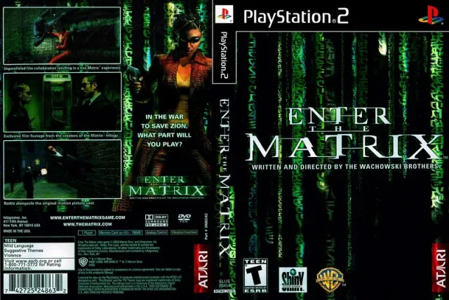 Enter the Matrix PS2 cover