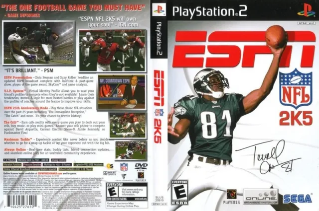 ESPN NFL 2K5 PS2 cover