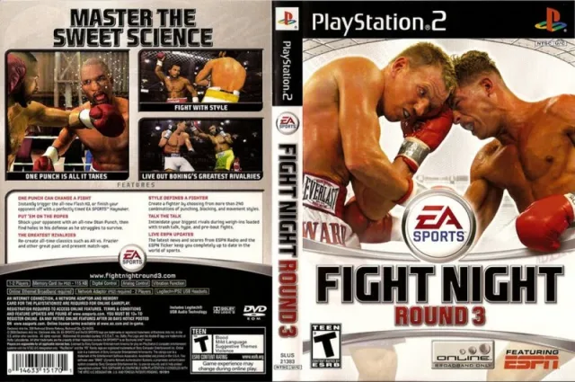 Fight Night Round 3 PS2 cover