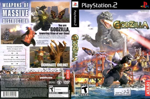 Godzilla - Save the Earth PS2 cover