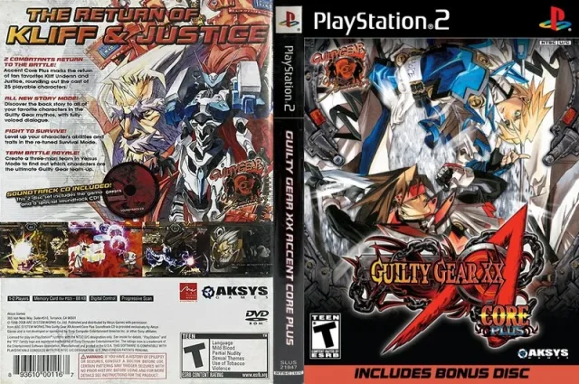 Guilty Gear XX Accent Core Plus PS2 cover