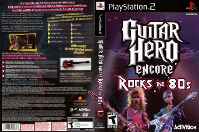 Guitar Hero Encore - Rocks the 80s PS2 cover