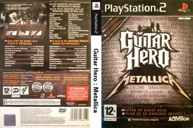 Guitar Hero - Metallica PS2 cover