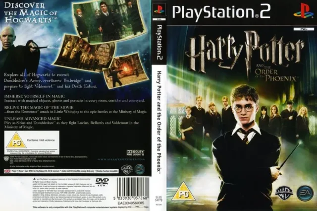 Harry Potter and the Order of the Phoenix PS2 cover