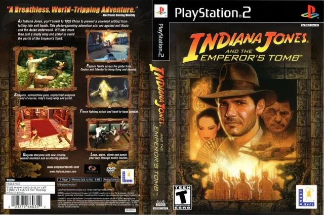 Indiana Jones and the Emperor's Tomb PS2 cover