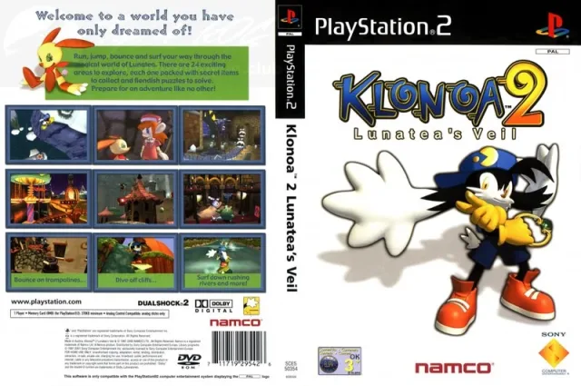 Klonoa 2 - Lunatea's Veil PS2 cover