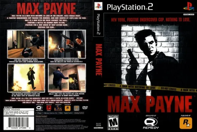 Max Payne PS2 cover