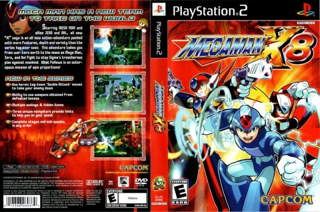 Mega Man X8 PS2 cover