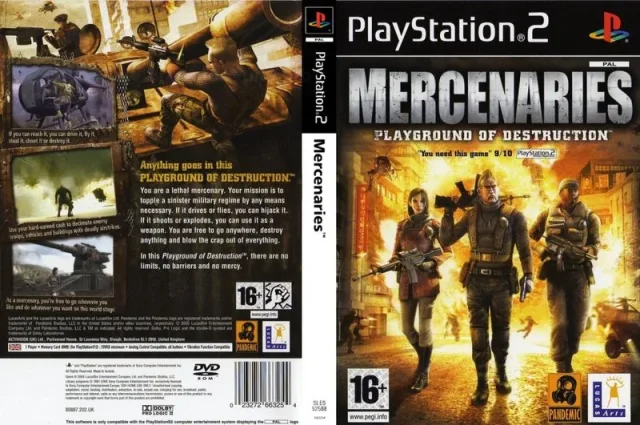 Mercenaries PS2 cover