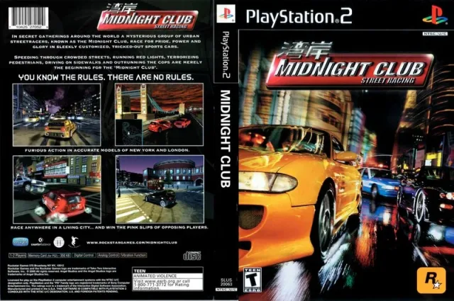 Midnight Club - Street Racing PS2 cover