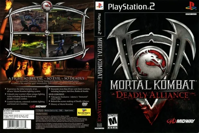 Mortal Kombat - Deadly Alliance PS2 cover