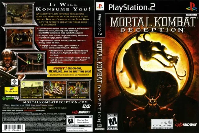 Mortal Kombat - Deception PS2 cover