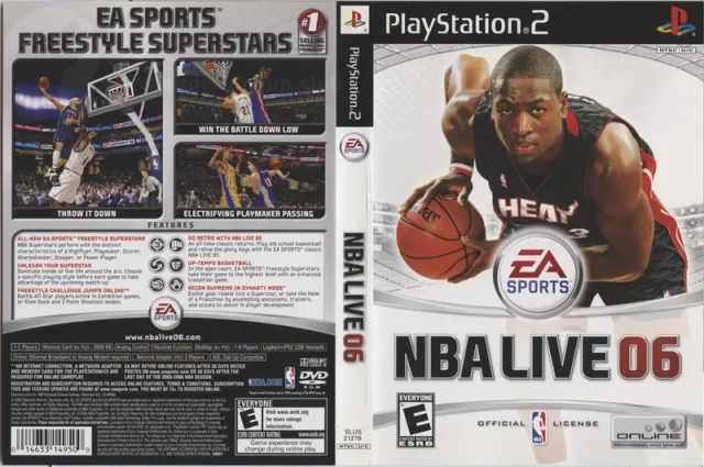 NBA Live 06 PS2 cover