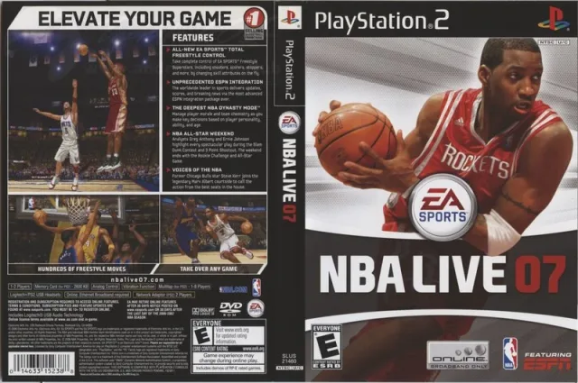 NBA Live 07 PS2 cover