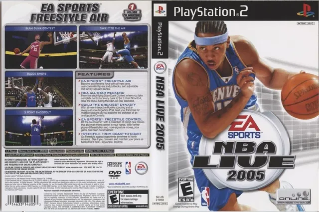 NBA Live 2005 PS2 cover