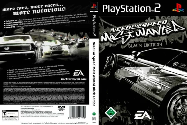 Need for Speed - Most Wanted - Black Edition PS2 cover