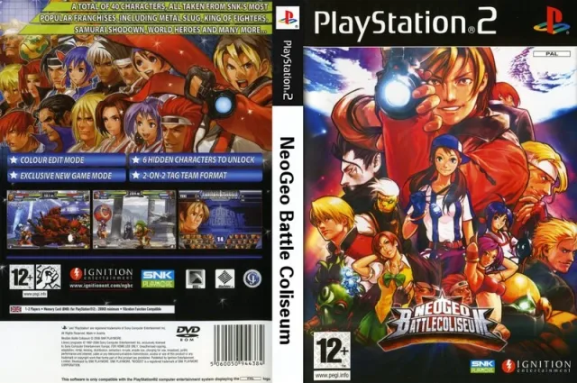 NeoGeo Battle Coliseum PS2 cover