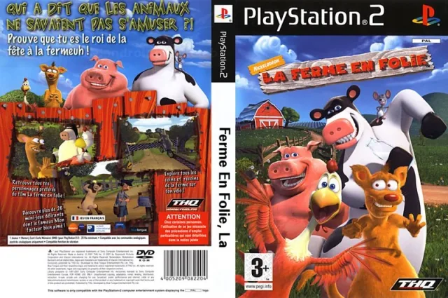 Nickelodeon Barnyard PS2 cover