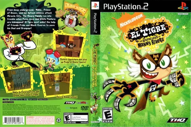 Nickelodeon El Tigre - The Adventures of Manny Rivera PS2 cover