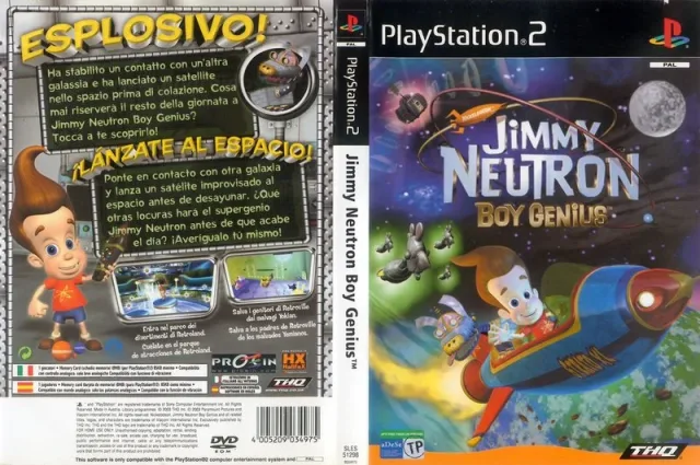 Nickelodeon Jimmy Neutron - Boy Genius - Jet Fusion PS2 cover