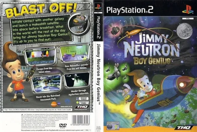 Nickelodeon Jimmy Neutron - Boy Genius PS2 cover