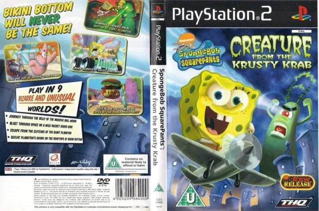 Nickelodeon SpongeBob SquarePants - Creature from the Krusty Krab PS2 cover