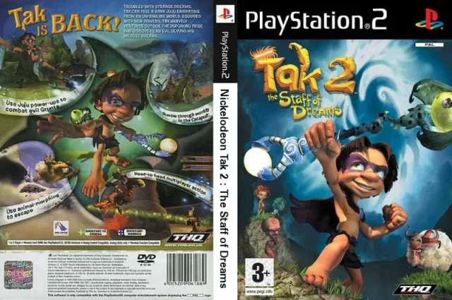 Nickelodeon Tak 2 - The Staff of Dreams PS2 cover
