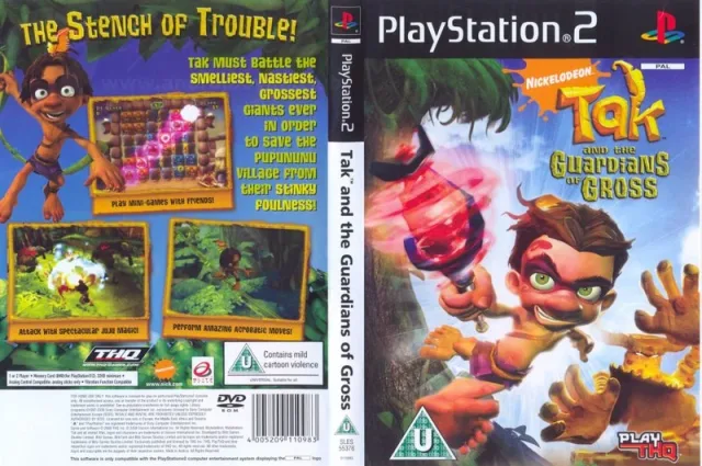 Nickelodeon Tak and the Guardians of Gross PS2 cover