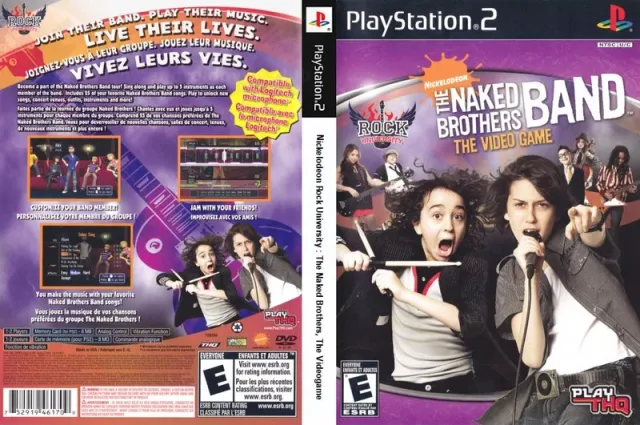Nickelodeon The Naked Brothers Band - The Video Game PS2 cover