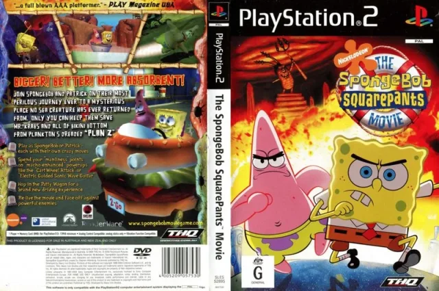 Nickelodeon The SpongeBob SquarePants Movie PS2 cover