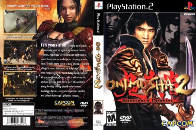 Onimusha 2 - Samurai's Destiny PS2 cover